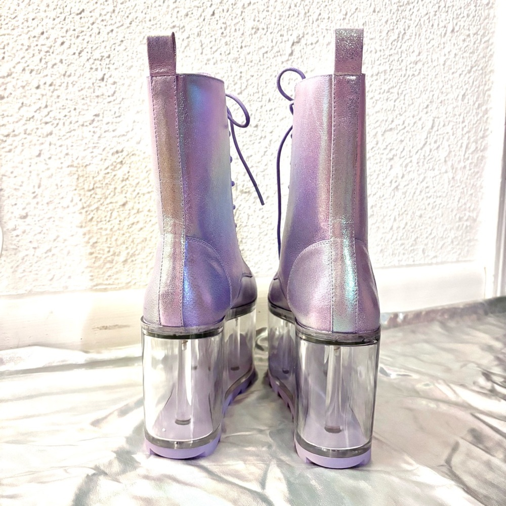 ✨ YRU metallic platform boots 6 - Picture 3 of 12
